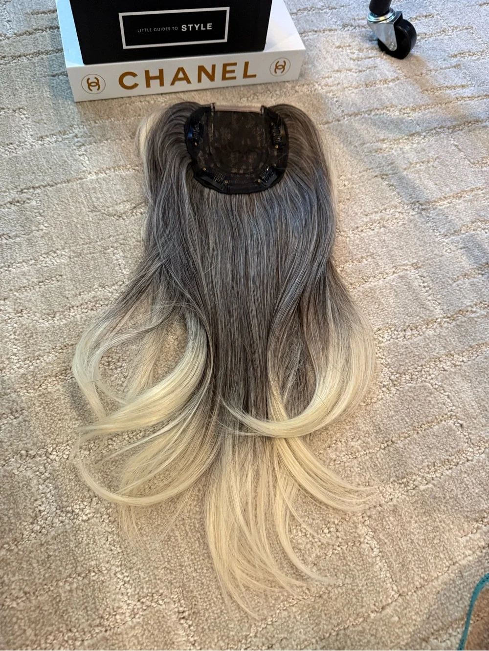 Silver Blonde Balayage Long Wavy Wig - Women Hair